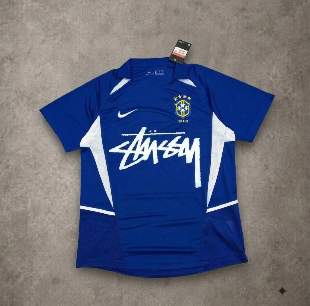 Brazil x Stussy Blue Jersey